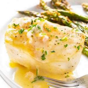 Seabass With White Wine Sauce